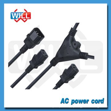 Hot sale UL CUL approval y splitter power cord with two female end